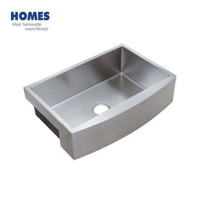 Single Bowl  Farmhouse Kitchen Sink 33x22 Inch , 16 Gauge Curved Apron Front Sink